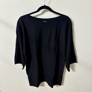 Talbots Black Off-the-Shoulder Sweater